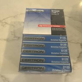 D120 Certron 077431014807 Blank Audio Recording Cassette Tapes Minutes Lot Of 10