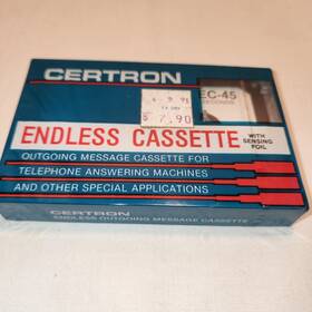 Ec-45 Certron Brand New Endless Cassette Outgoing For Telephone Answering Machine