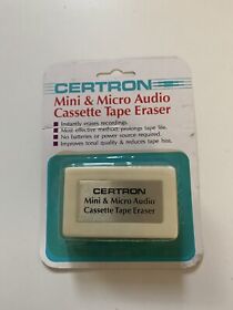 Certron Mini And Micro Audio Cassette Tape Eraser New Old Stock