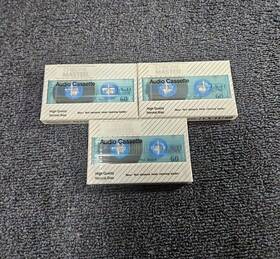 Chrome Master 075143007100 New Sealed Lot Of 3 Lx-ll 60 Cassette Tapes High Quality