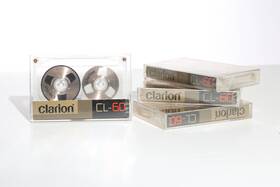 Cl-60 Clarion Lot Of 4 Sealed Metal Reel Cassette Tape Rare