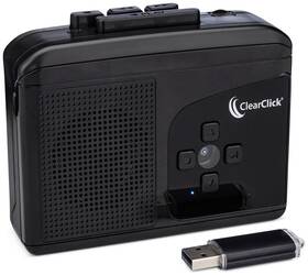 Clearclick 850012969716 Cassette Tape To Usb 2.0 Second Generation - Small Black