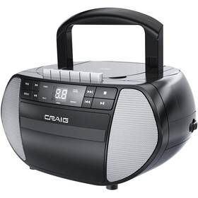 Cd6951-sl Craig Portable Top-loading Cd Boombox With Am/fm Stereo Radio And Cassette Pl