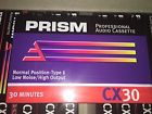 Cx-30 Unbranded Generic 10pc Box Prism Professional Blank Audio Cassette 30 Min