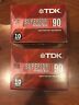 D-90rx T Tdk Lot Of Pack Cases Brand New