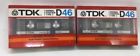 D46 Tdk Sealed Blank Audio Cassette Tape Lot Of 020356200800