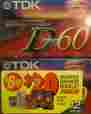 D60s12bkwg Tdk Vintage 12 Pack Of D60 High Output Audio Recording Cassette Tapes Sealed