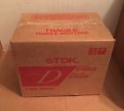 D60u2 Tdk Box Lot Of Pack Blank Cassette Tapes Nos Sealed
