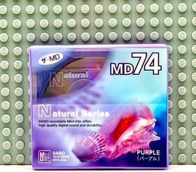 Daiso 984343221314 Md Natural Series Purple 74 Blank Mini Disc 1 Sealed