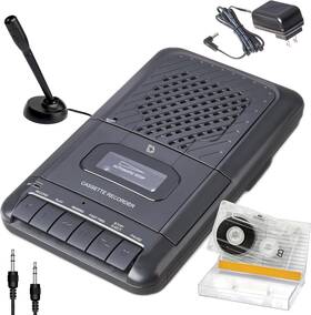 Dp-casr-101-bk Deluxe Products Portable Cassette Player Tape Recorder. Record To Cassettes Via Mic Or Black