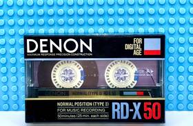 Denon 988001650911 Rd-x 50 1986 Japan Type I Blank Cassette Tape 1 Sealed