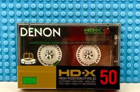 Denon 988001652342 Hd-x 50 1987 Japan Type Ii Blank Cassette Tape 1 Sealed