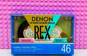 Denon 988001653356 Re-x 46 1987 Japan Type I Blank Cassette Tape 1 Sealed