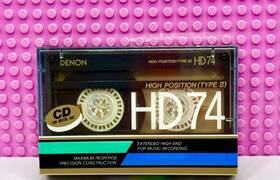Denon 988001653943 Hd 74 1987 Japan Type Ii Blank Cassette Tape 1 Sealed