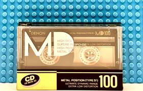 Denon 988001654063 Md 100 1987 Japan Type Iv Blank Cassette Tape 1 Sealed