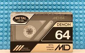 Denon 988001658597 Md 64 1989 Japan Type Iv Blank Cassette Tape 1 Sealed
