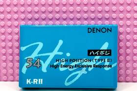 Denon 988001663607 K-rii 54 Blue Type I 1993 Japan Blank Cassette Tape 1 Sealed