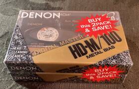 Hd-m100 Denon 2 Pack New Sealed Hd-m 100 Metal Type Iv Professional Cassette Tape Japan