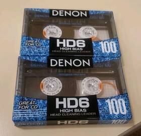 Hd6-100te Denon Lot 2 Hd6 High Bias 100 Minute Cassette - New And Sealed