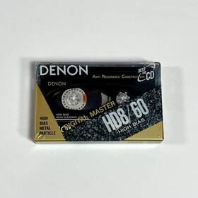 Hd8-60se Denon Hd8 Type Ii Cassette 60 Minutes High Bias Sealed