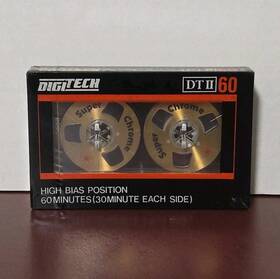 Digitech 012495017456 Dt Ii 60 Minute New Sealed Super Chrome Reel Cassette Tape High Bias