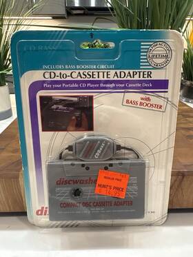 Discwasher 024856113004 Vtg Cd-to-cassette Adapter Bass Booster 1130 Sealed Recoton