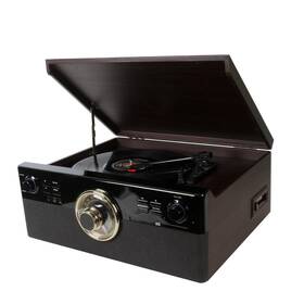 Dl-179d99 Dl 10 In 1 Bluetooth Record Player For Vinyl With Speakers Cd Cassette Tape F