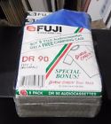 Dr90 Fuji A Lot Of 8 Dr 90 Sealed Blank Audio Cassette Tape With Free Carrying Case 074101507980