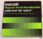 E35-5 Maxell Hitachi 150 Reel To Vintage Audio Tape 5 In X 1 4 900 Ft