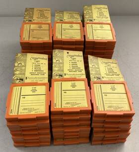 15c3 Ferrodynamics Corporation Lot 45 Rare Vtg Correspondence Tape Orange Mailable Cases 3 Inch Reel