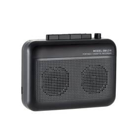 Hjkg-0423-hiol Fiolees Portable Cassette Player Recorder With Bluetooth Transmitter Small Black