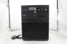 Cdg-10a Fleco High Power Cd Cassette And Aux Karaoke Machine With Mic 10 Cds