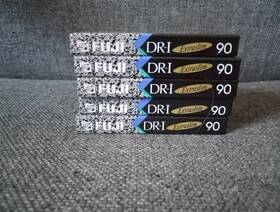 Fuji 070504311346 Lot Of 5 Dr-i Audio Blank Cassette Tape 90 Min Unused Sealed In Package