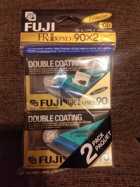 Fuji 074101500295 Fr-iix Pro 90 Twin Pack Type Ii Blank Cassette Tapes 2 Sealed