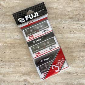 Fuji 074101500998 Dr-i 90 Blank Audio Tape Cassette Type 1 Normal Bias 3 Pack