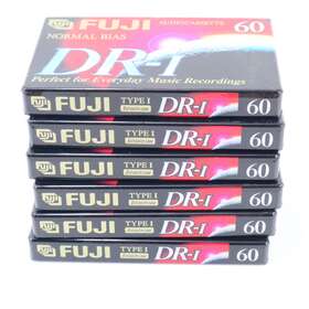 Fuji 074101501346 6 Dr-i Audiocassette 60 Normal Bias Extraslim Case Sealed Packs