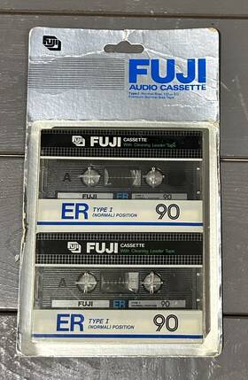 Fuji 074101525922 Audio Cassette Er 90 - Type I Blank Tape 2 Sealed
