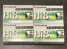 Fuji 074101690095 Hi8 Mp Video Cassette P6 120 Lot Of 4 Brand New Professional Grade