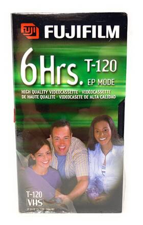 Fuji 074101690408 New Vhs 3 Pack Blank Video Tapes High Quality T 120 6 Hours In Ep Mode