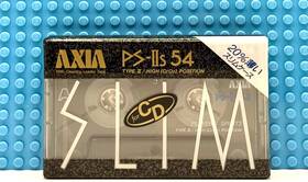Fuji 902520025166 Axia Ps Iis 54 Slim 1989 Japan Type Ii Blank Cassette Tape 1 Sealed