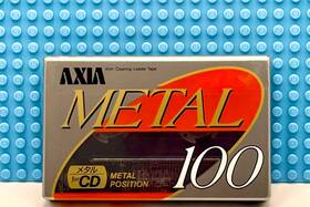 Fuji 902520045065 Axia Metal 100 1991 Japan Type Iv Blank Cassette Tape 1 Sealed