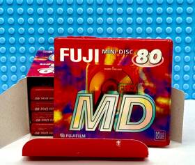Fuji 902520220967 Md 80 Red 5 Pack Blank Mini Discs Sealed