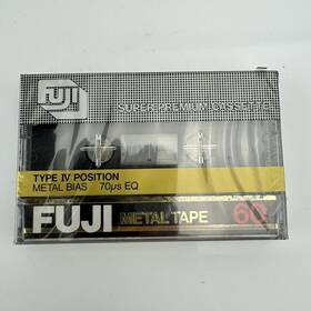 Ay165 Fuji Vintage Metal Bias Tape 60 Type Iv Position Audio Cassette Nos Sealed
