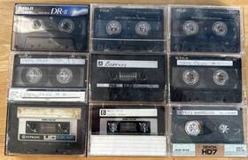 C90er Fuji Lot Of 9 Vintage Mixed Brand 90 Minute High Bias Type Ii Used Recordable Tapes