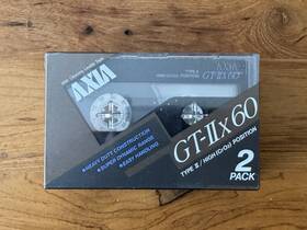 Gt-iix60 Fuji 2-pack Axia Gt-iix 60min Type Ii Blank Audio Cassettes. Black. New Sealed