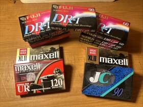 Jc60 Fuji Lot Of Sealed Audio Cassette Tapes - Dr And Maxelle Ur 12 Total New