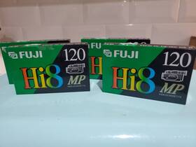 P6-120 Fuji Vintage Hi8 Mp Blank Recordable Video Cassettes Lot Of 4