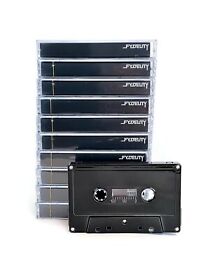 70328 Fydelity Black Chrome Cassette Tape Blank Tapes For Recording