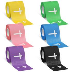 Zun-geiserailie-0806 Geiserailie 6 Pcs Cross Tape Christian Colored Sports Athletic 2in X 23f