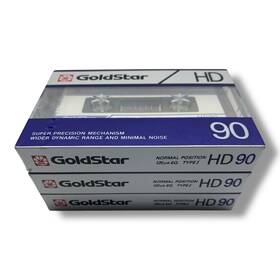 Goldstar 012226500011 3 Hd 90 Type I Blank Cassette Tape - Sealed